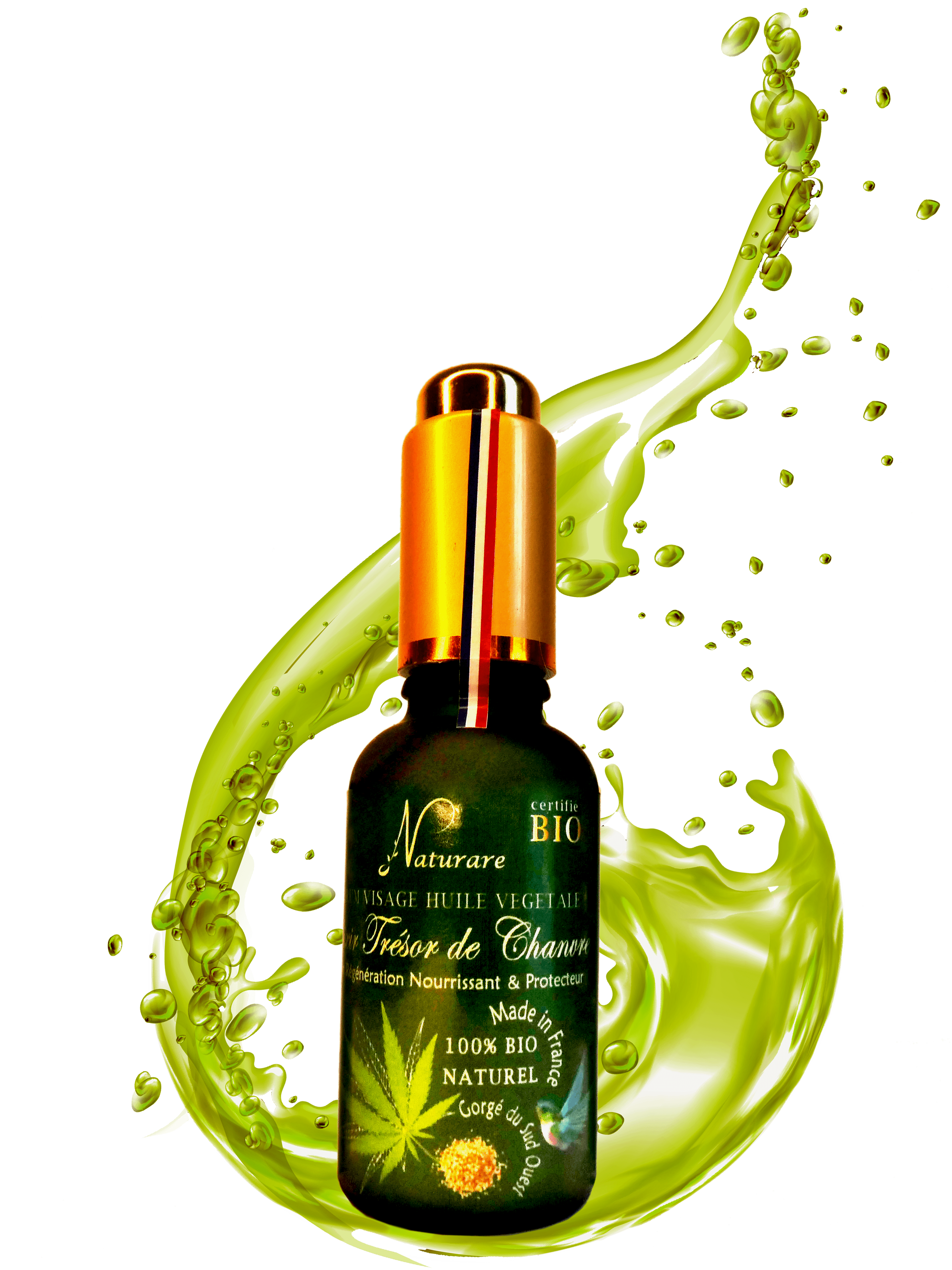 ORGANIC HEMP TREASURE ELIXIR - Vegetable Oil Serum, Food Supplements